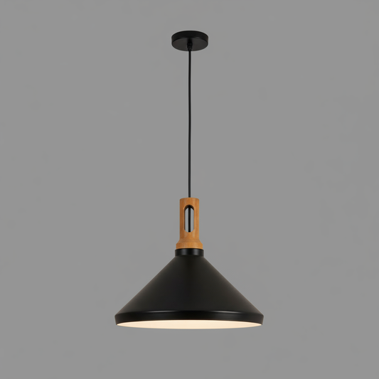 Anitra Nordic Cone | Hanglamp Zwart voor Eettafel en Woonkamer