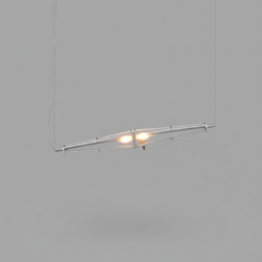 Arco | Hanglamp Eettafel Modern Glas en Roestvrij Staal