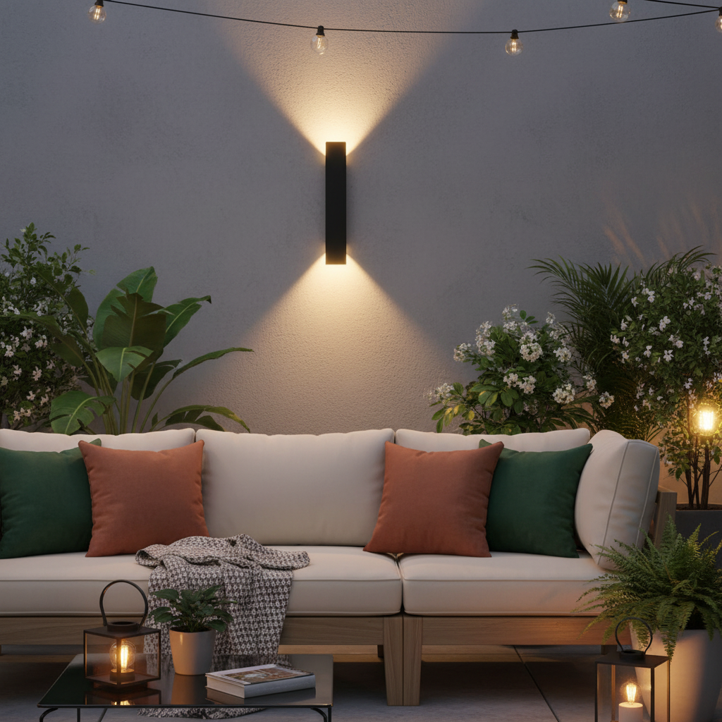 Noordse LED Wandlamp Zwart | Moderne Muurlamp Binnen
