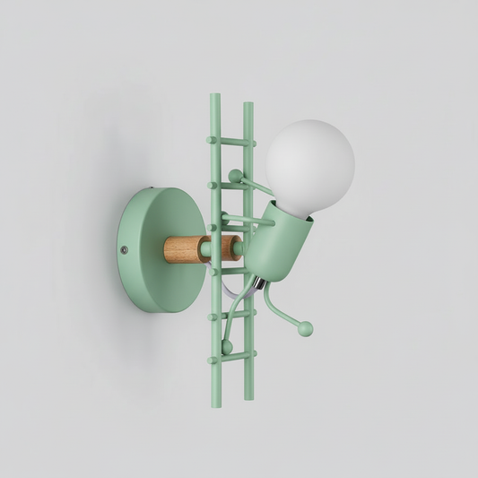 Retro IJzeren Kunst Wandlamp | Verlichting voor Trap en Gangpad