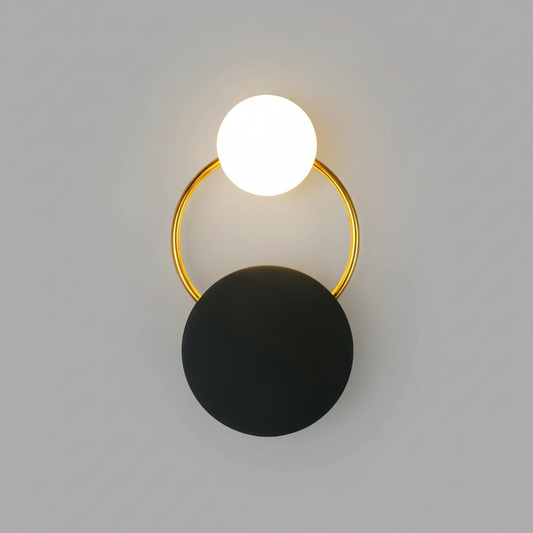 Zwarte Ronde Ringen | Wandlamp voor Binnen